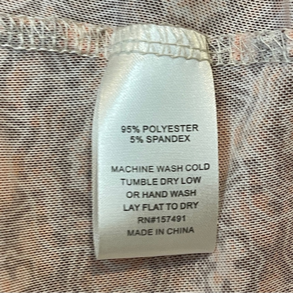Bloomfield Faux Wrap Shirt Rust Geometric Size M - Picture 5 of 6